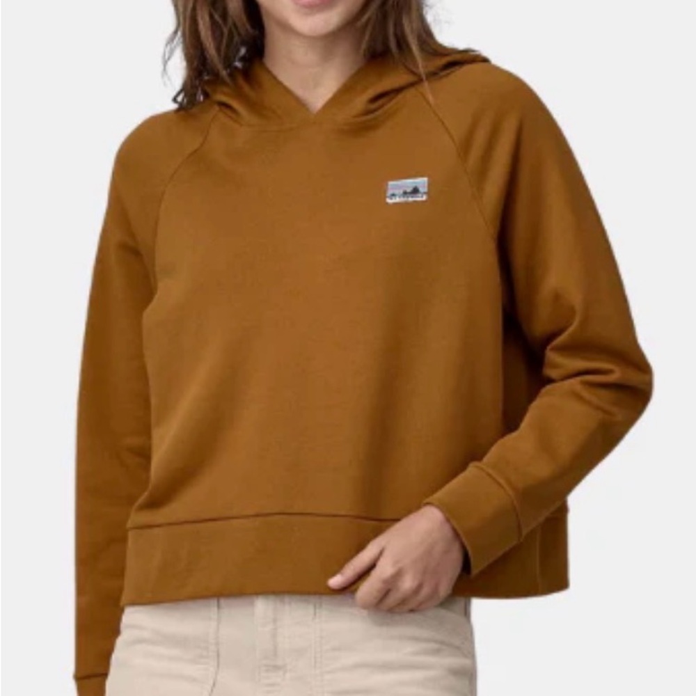 Patagonia Cropped Hoodie in Russet Brown